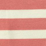 Pink Horizontal-Stripe Jersey Knit, Poly-Viscose — texture