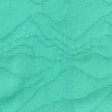 Teal Tone-on-Tone Jacquard, Cotton-Poly