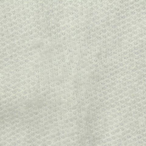 100% Polyester Chunky Knit Fabric, 160 gsm, 150 cm — White
