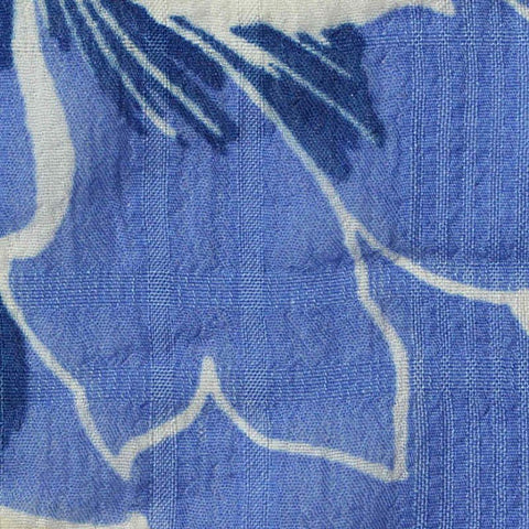 Blue Floral Woven