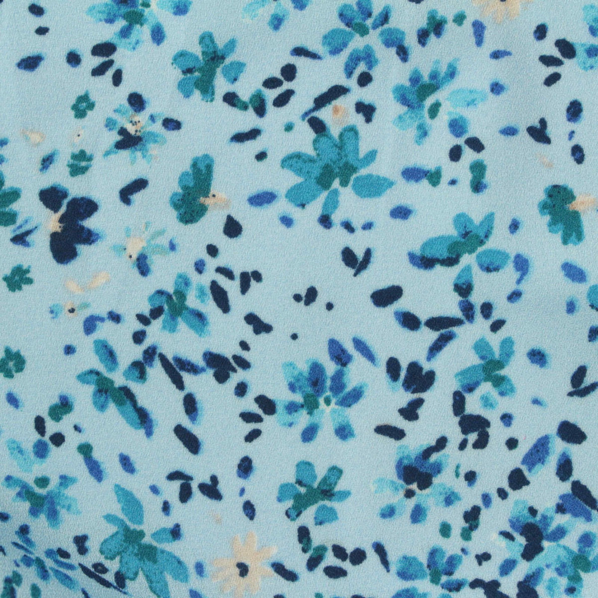 Blue Floral Woven, Polyester, 115 gsm
