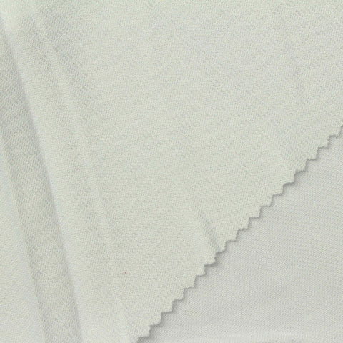 100% Polyester Ponte Knit Fabric, 230 gsm, 135 cm — White