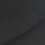 Polyester Stretch Rib Knit Fabric, 465 gsm, 120 cm — Black