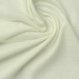 Polyester Cotton Jersey Knit Fabric, 128 gsm, 170 cm — White