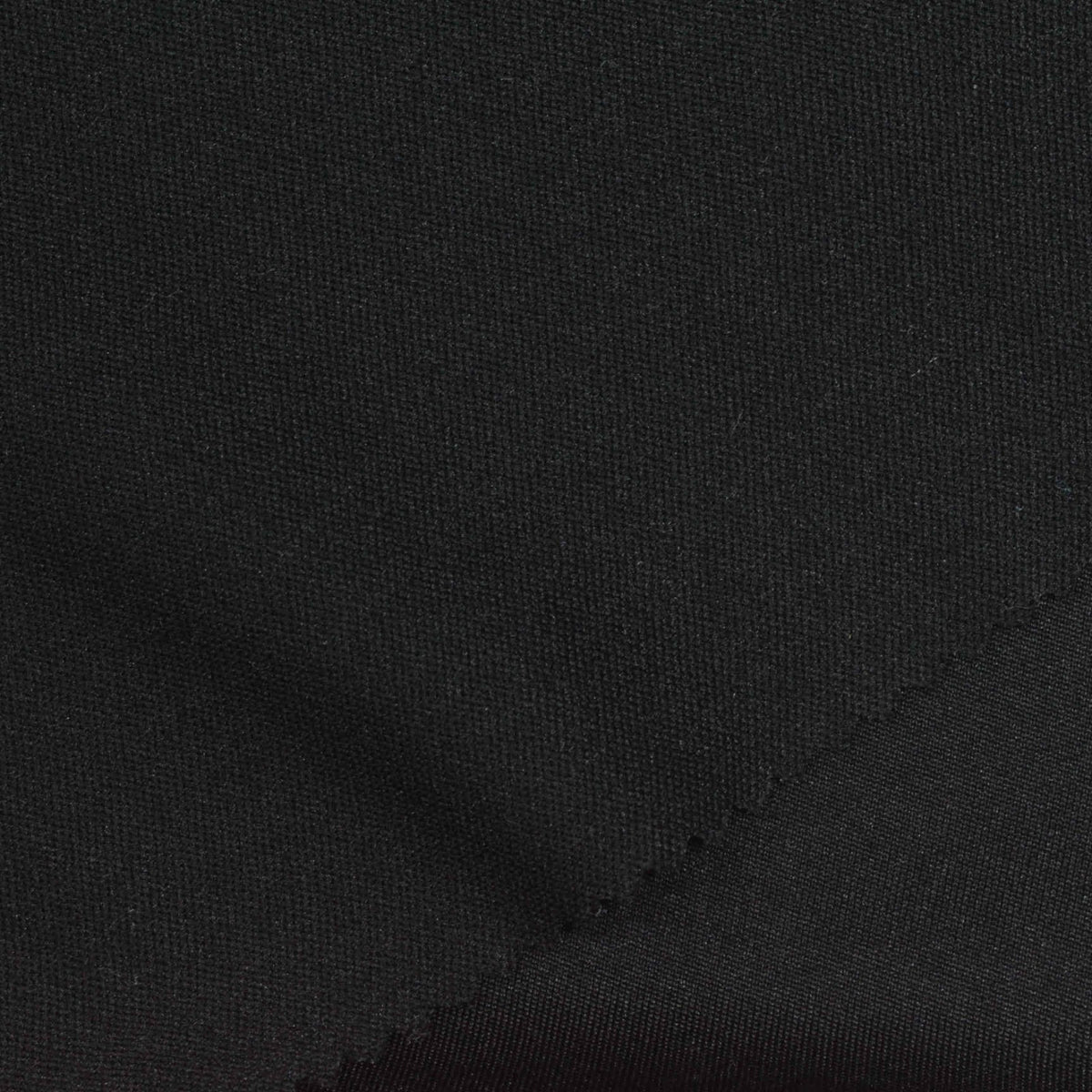 Polyester Stretch Interlock Knit Fabric, 195 gsm, 160 cm — Black