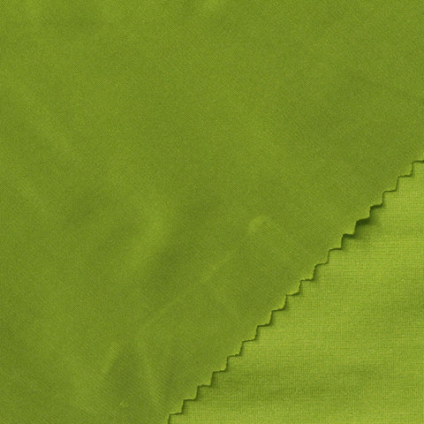Acetate Polyester Stretch Jersey Knit Fabric, 150 gsm, 125 cm — Green
