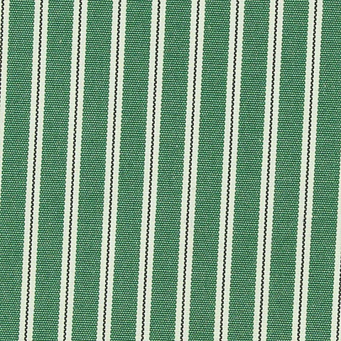 Green Vertical-Stripe Woven, Poly-Cotton, 115 gsm