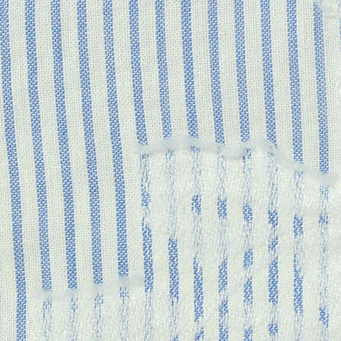 White Stripes Jacquard, Poly-Cotton, 85 gsm