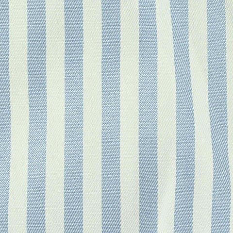 Light Blue Vertical-Stripe Woven, Poly-Cotton, 115 gsm