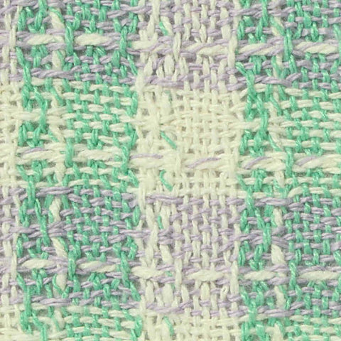 Light Green Check Bouclé, Polyester