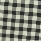 Black Check Seersucker, Polyester