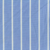 Blue Vertical-Stripe Woven, Poly-Cotton