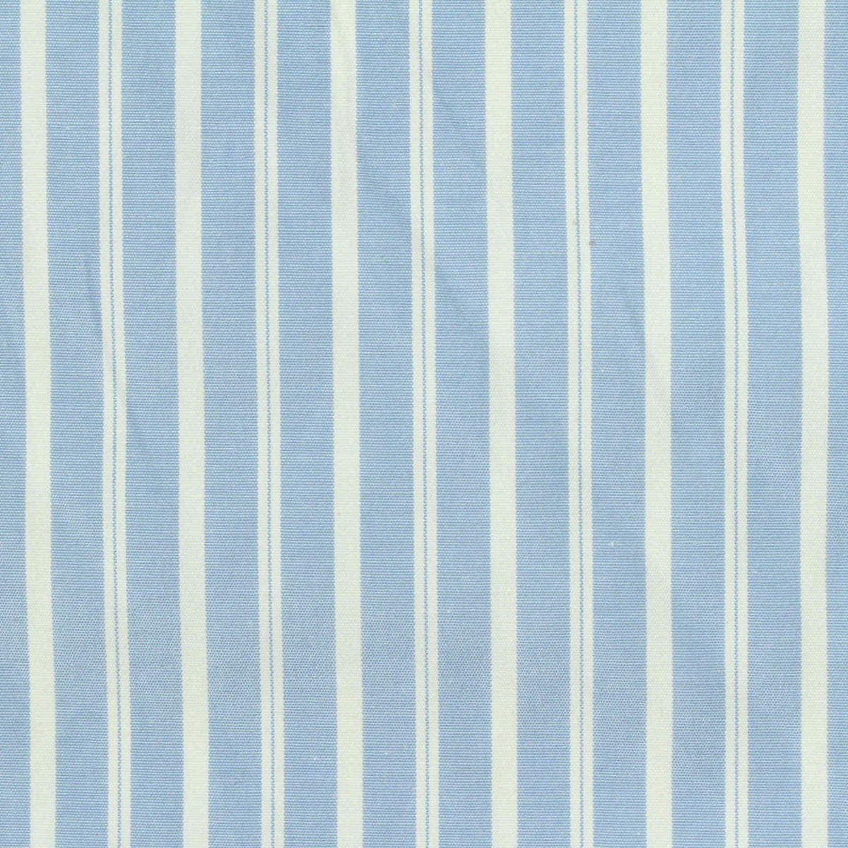 Light Blue Vertical-Stripe Woven, Poly-Cotton, 110 gsm