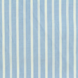 Light Blue Vertical-Stripe Woven, Poly-Cotton