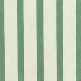 Green Vertical-Stripe Woven, Poly-Cotton