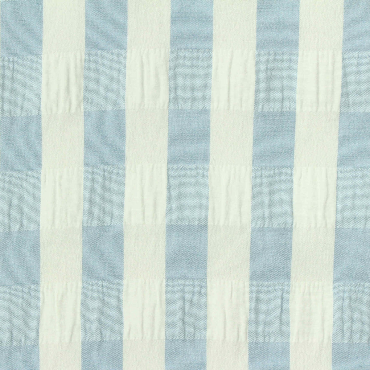 Light Blue Bold-Check Woven, Polyester