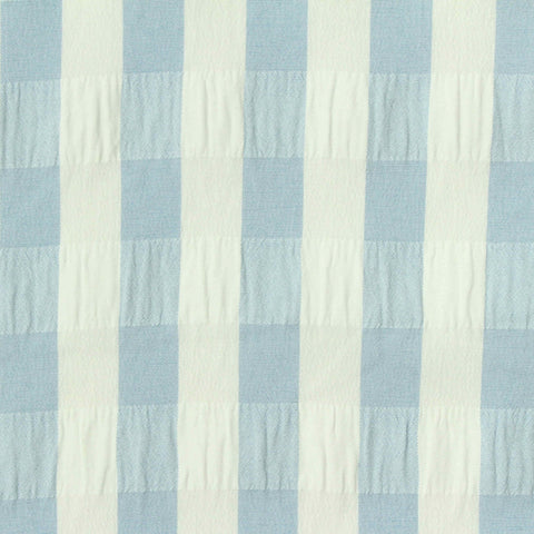 Light Blue Bold-Check Woven, Polyester