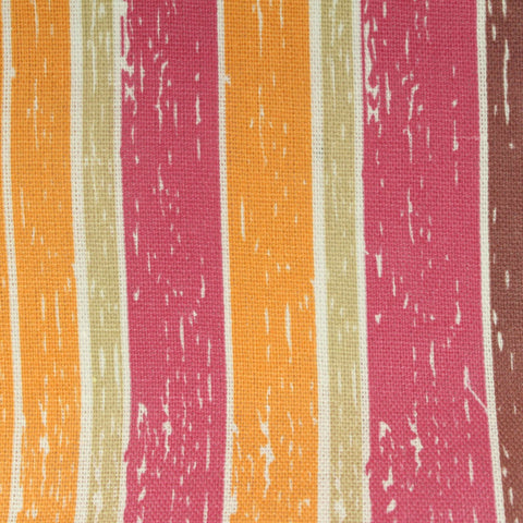 Pink Vertical-Stripe Woven, Poly-Viscose