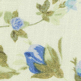 Blue Floral Woven, Viscose — texture