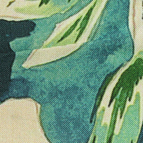 Cream Bold-Floral Woven, Viscose-Linen