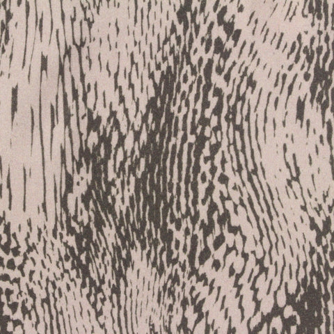 Dark Grey Animal Print Interlock Knit, Nylon-Spandex