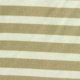 Beige Stripes Jersey Knit, Poly-Viscose