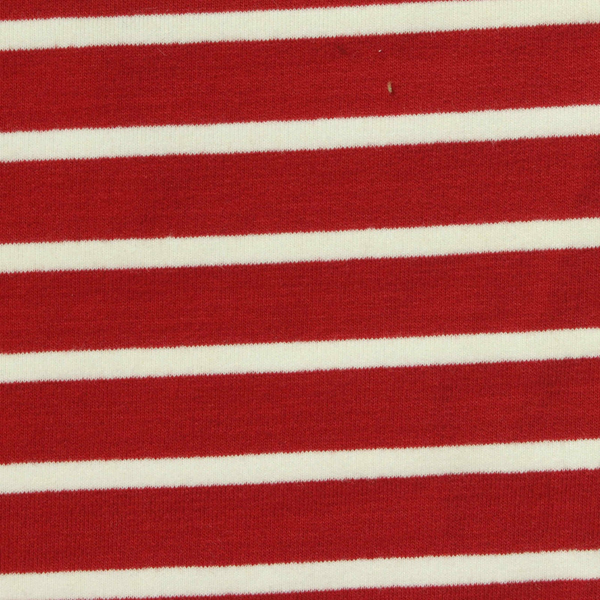 Red Horizontal-Stripe French Terry, Cotton-Poly, 270 gsm