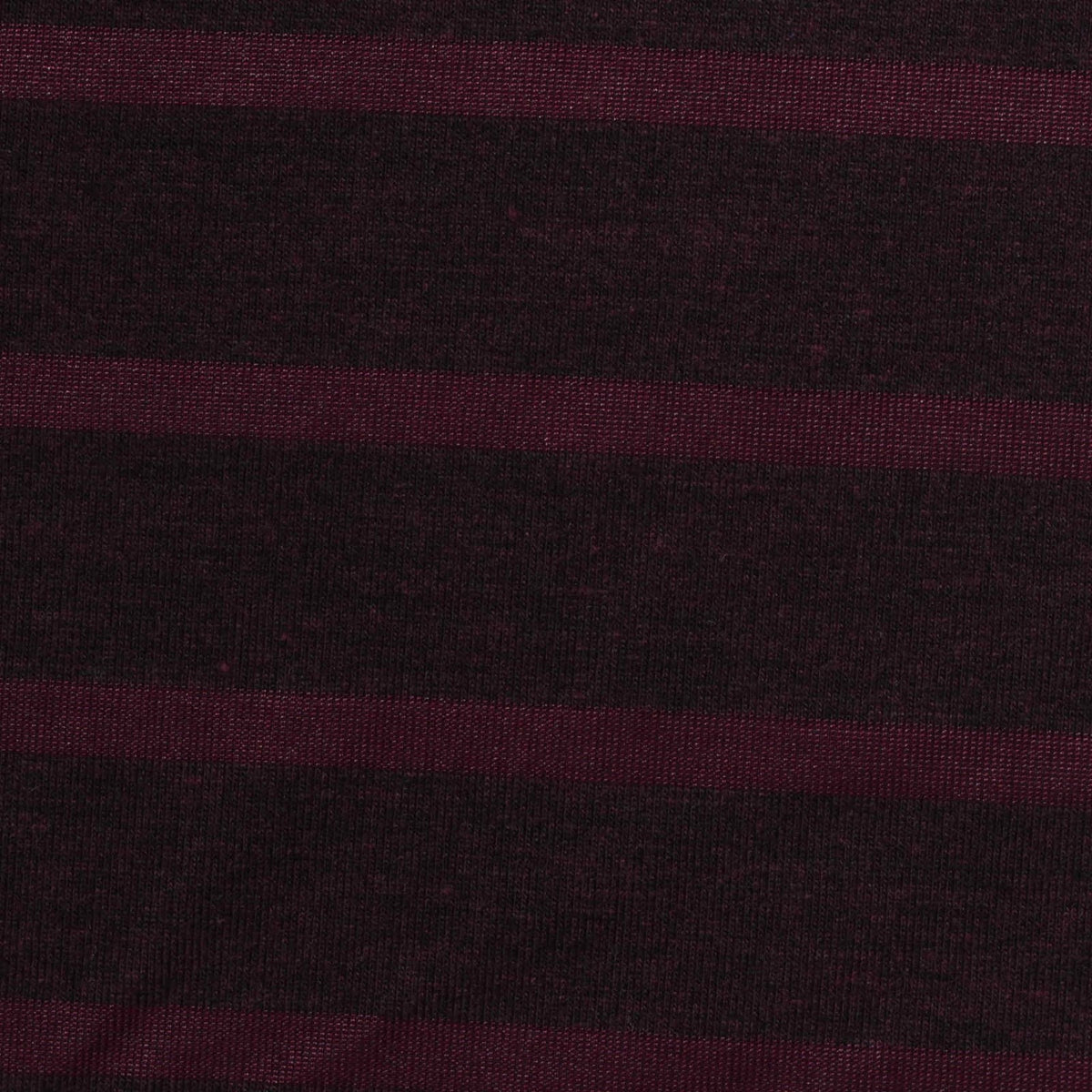 Dark Maroon Horizontal-Stripe Knit, Poly-Viscose