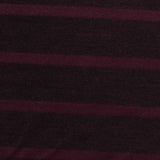 Dark Maroon Horizontal-Stripe Knit, Poly-Viscose