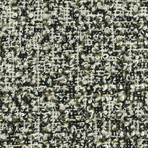 Black Marl Bouclé, Poly-Viscose