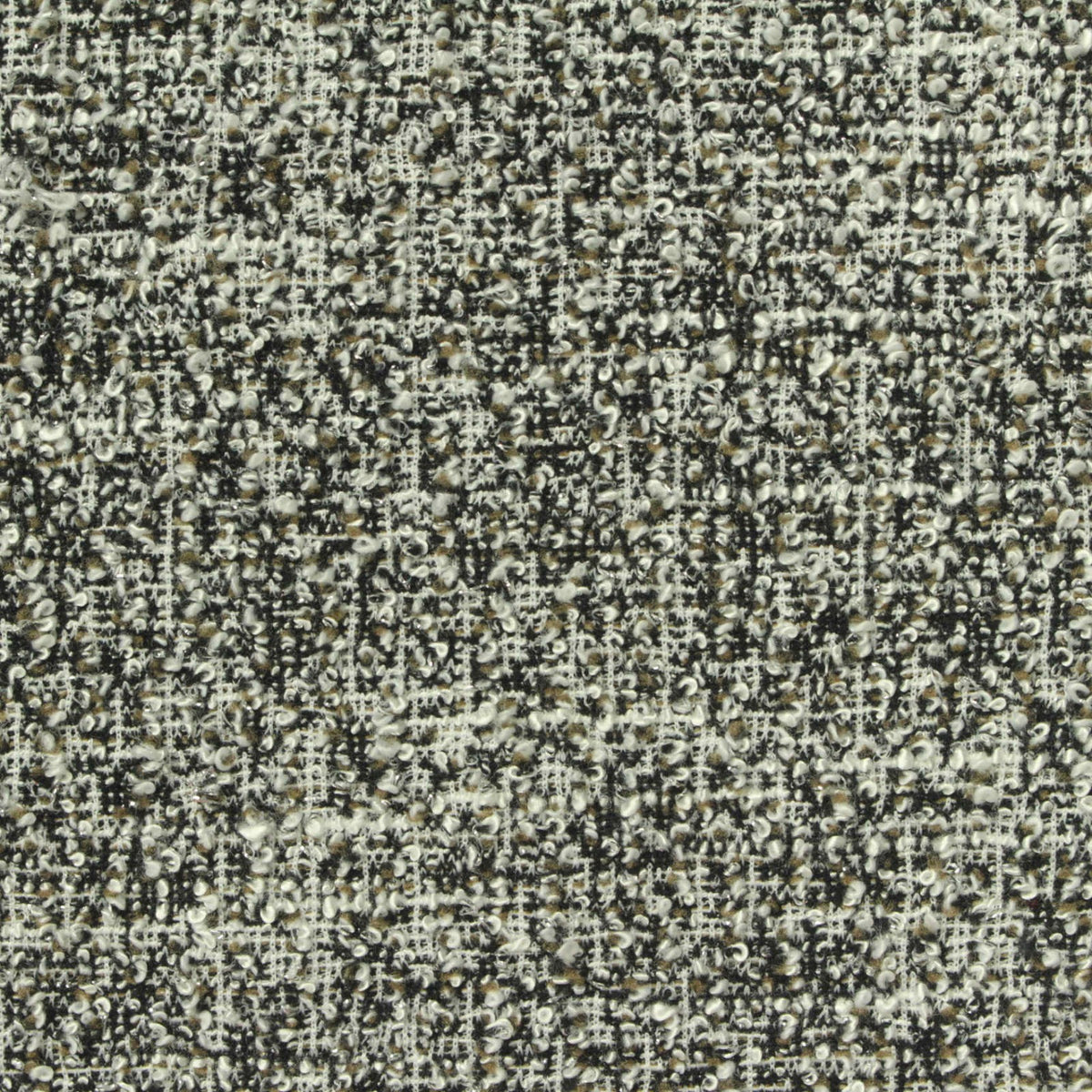 Black Marl Bouclé, Poly-Viscose