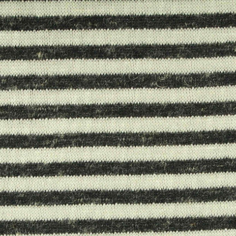 Dark Grey Stripes Knit, Poly-Viscose, 130 gsm