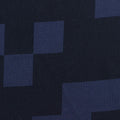 Dark Blue Geometric Interlock Knit, Polyester
