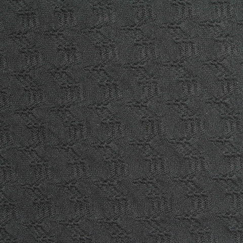 Dark Grey Geometric Jacquard, Spandex