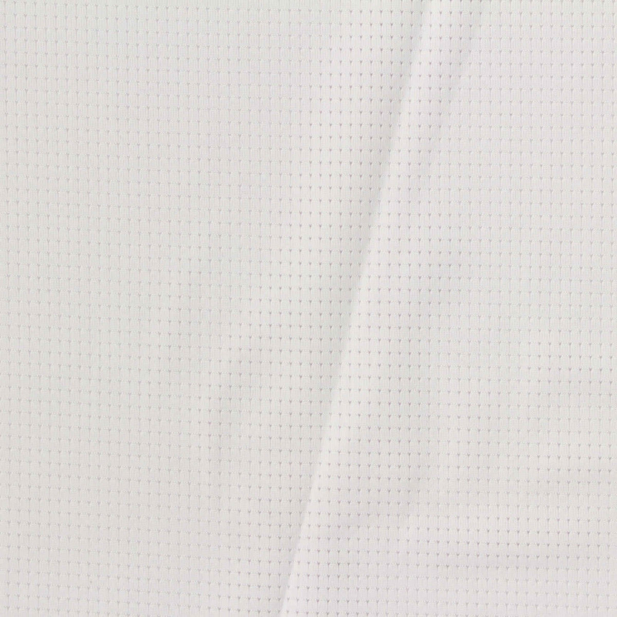 Polyester Stretch Birdseye Knit Fabric, 180 gsm, 175 cm — White