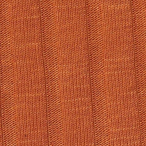 Polyester Viscose Stretch Rib Knit Fabric, 240 gsm, 170 cm — Orange, ref EF-260114