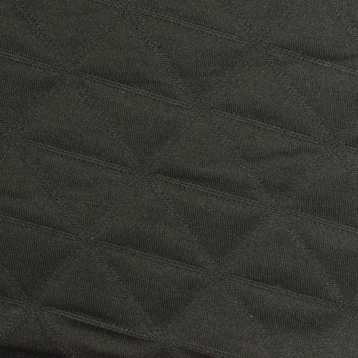 Black Tone-on-Tone Chevron Interlock Knit, Polyester