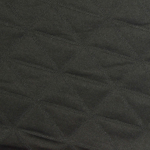 Black Tone-on-Tone Chevron Interlock Knit, Polyester