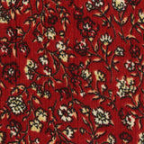 Black Floral Rib Knit, Polyester