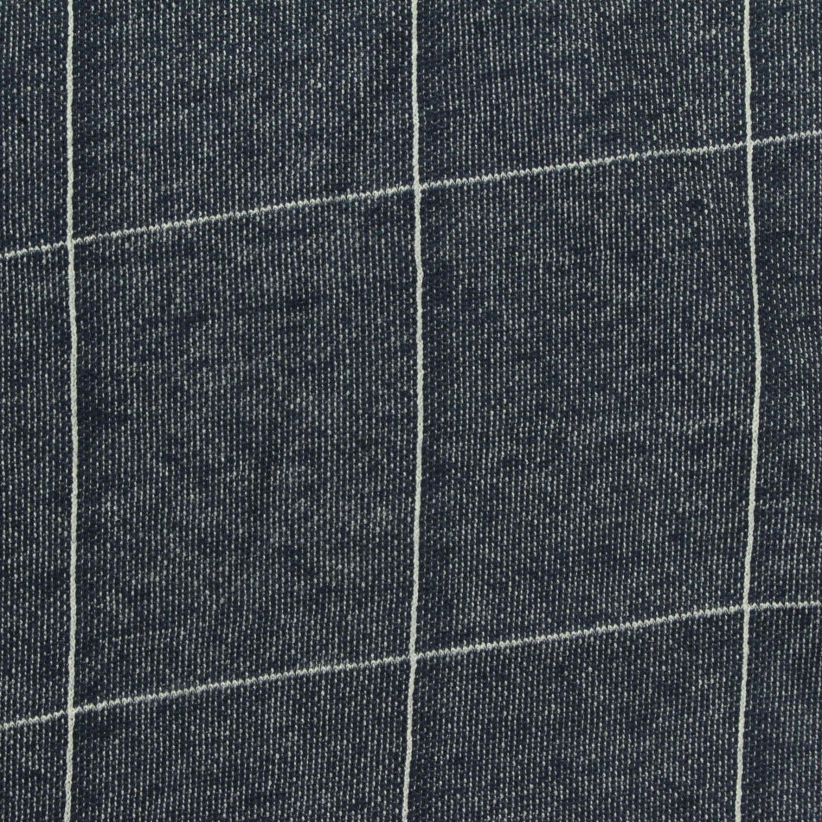 White Check Jersey Knit, Cotton-Poly