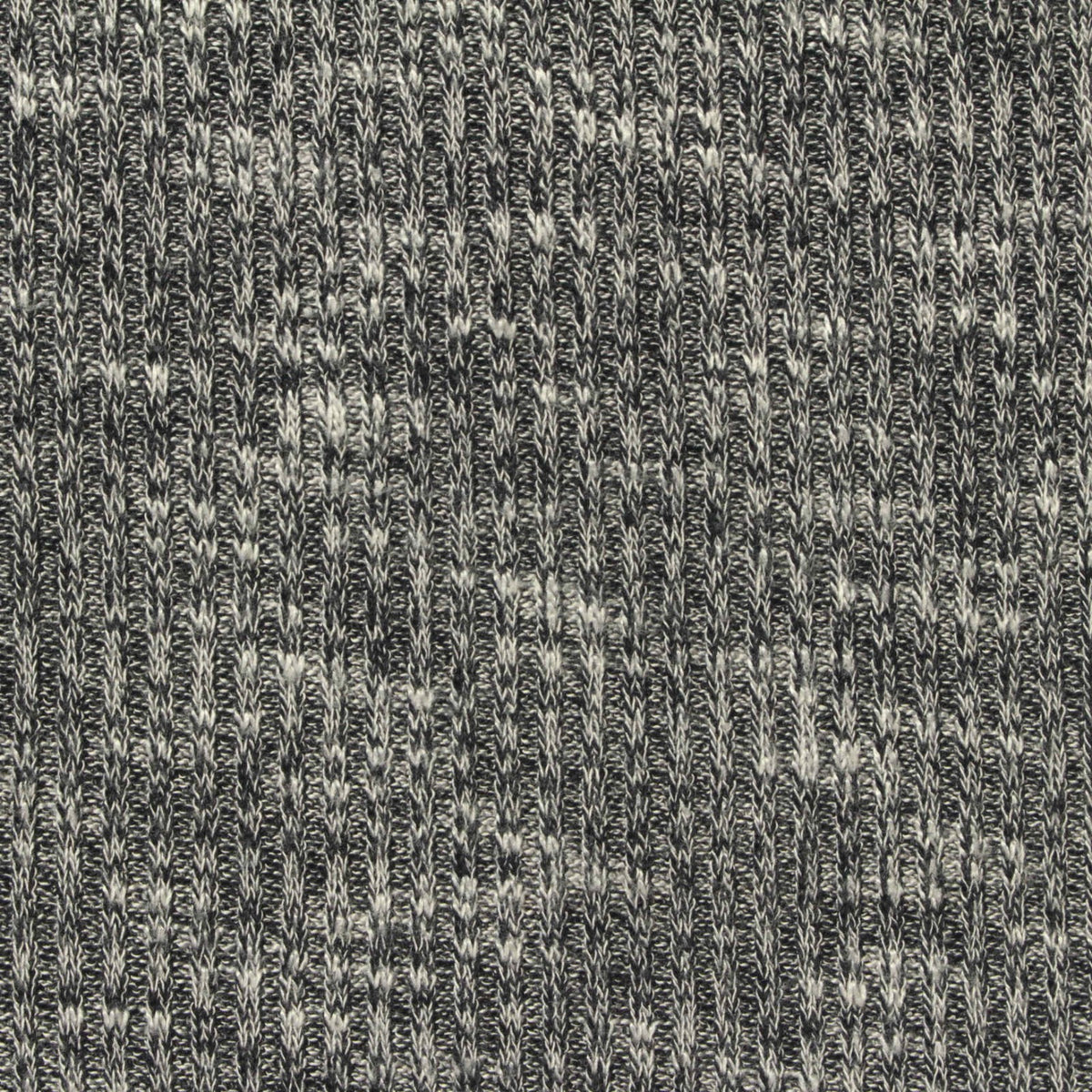 Grey Heather Rib Knit, Viscose-Poly, 240 gsm