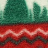 Red Geometric Fleece, Polyester — texture
