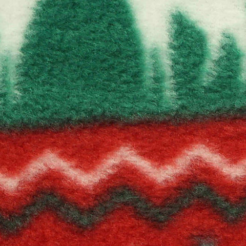 Red Geometric Fleece, Polyester