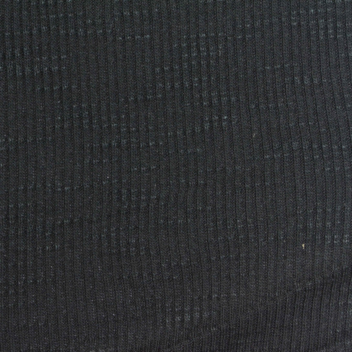Dark Grey Heathered-Marl Rib Knit, Poly-Viscose, 210 gsm