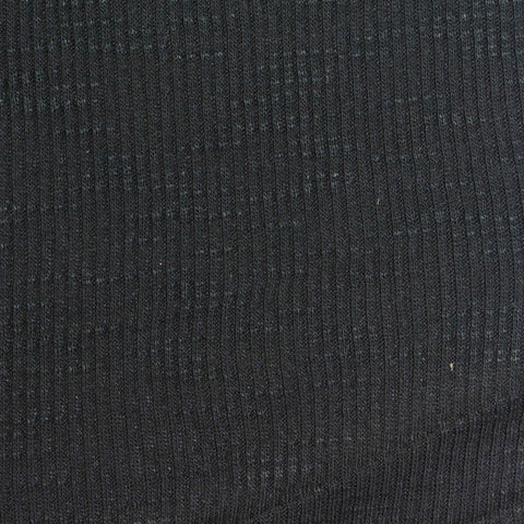 Dark Grey Heathered-Marl Rib Knit, Poly-Viscose, 210 gsm