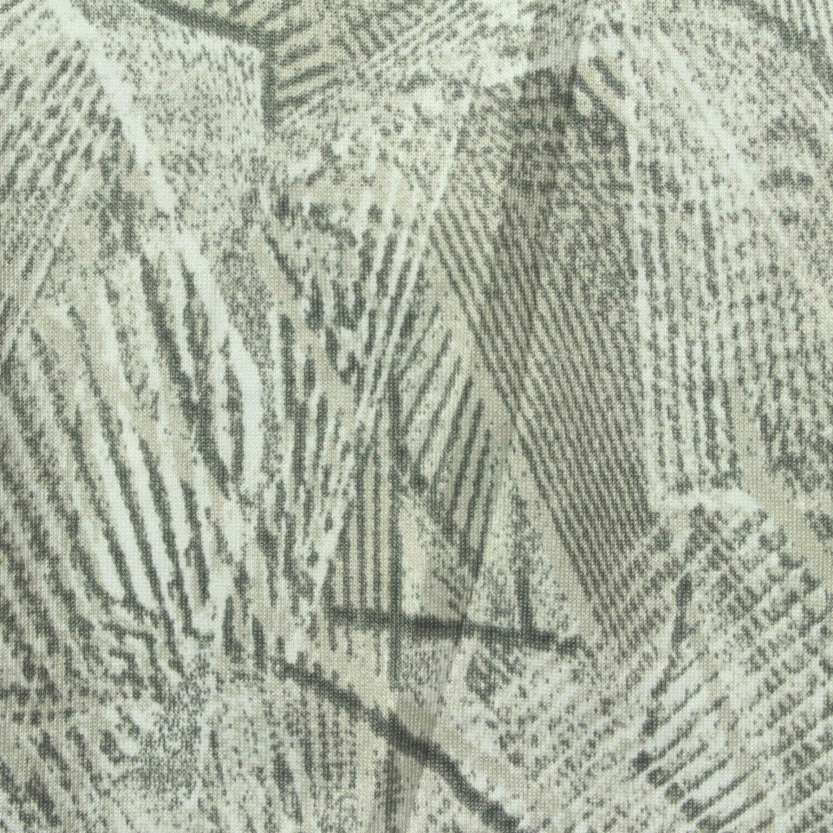 Grey Abstract-Brushstroke Jersey Knit, Polyester