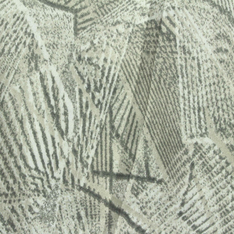 Grey Abstract-Brushstroke Jersey Knit, Polyester