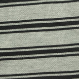 Grey Horizontal-Stripe Interlock Knit, Poly-Viscose