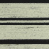 Black Horizontal-Stripe Interlock Knit, Poly-Viscose