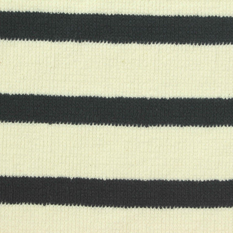 Dark Grey Stripes Jersey Knit, 260 gsm